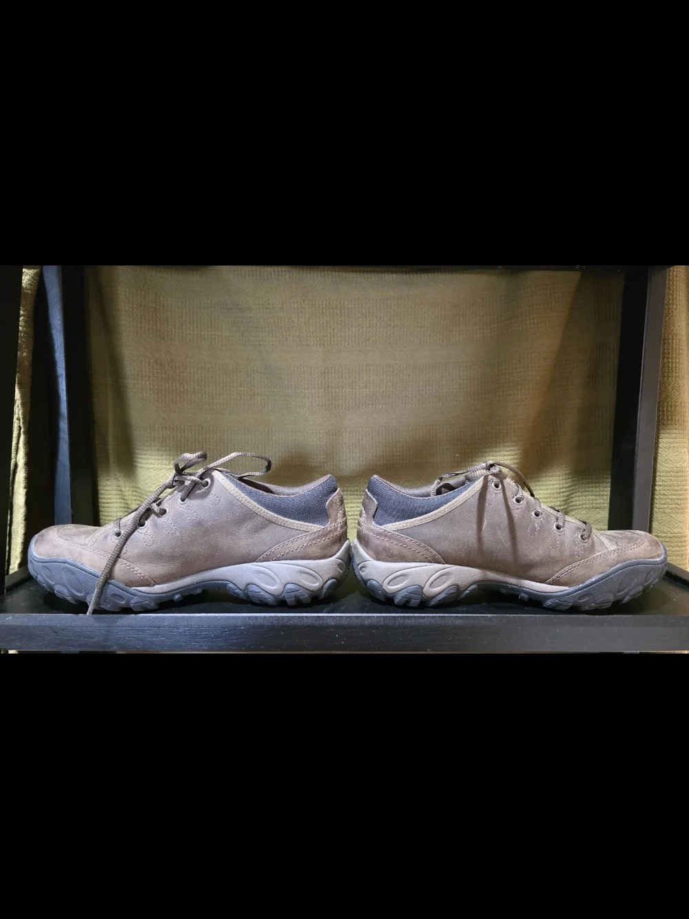 Merrell Brown Leather Lace-Up Hik I ng Shoes